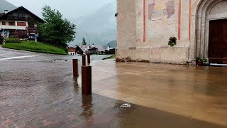 Maltempo in provincia, in Val di Zoldo torna la paura. De Pellegrin: “Temporale impressionante”