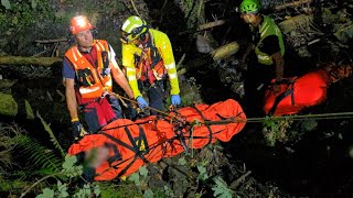 Ruzzola tra i boschi di Calalzo e si infortuna: recuperato fungaiolo 74enne