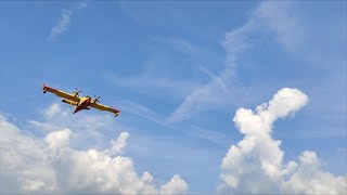 Incendio in val Fagarè, Canadair al lavoro per la bonifica