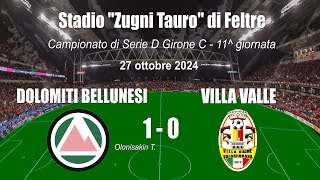 Calcio, serie D. Dolomiti Bellunesi aggancia il Campodarsego a una settimana dallo scontro diretto