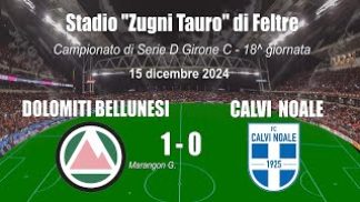 Calcio, serie D: la Dolomiti torna subito a vincere a rimane capolista